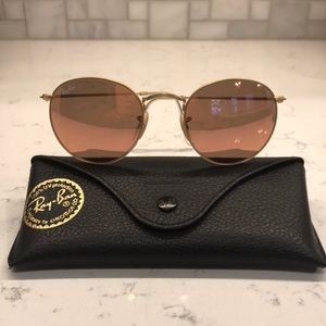 Ray-Ban round flash lenses